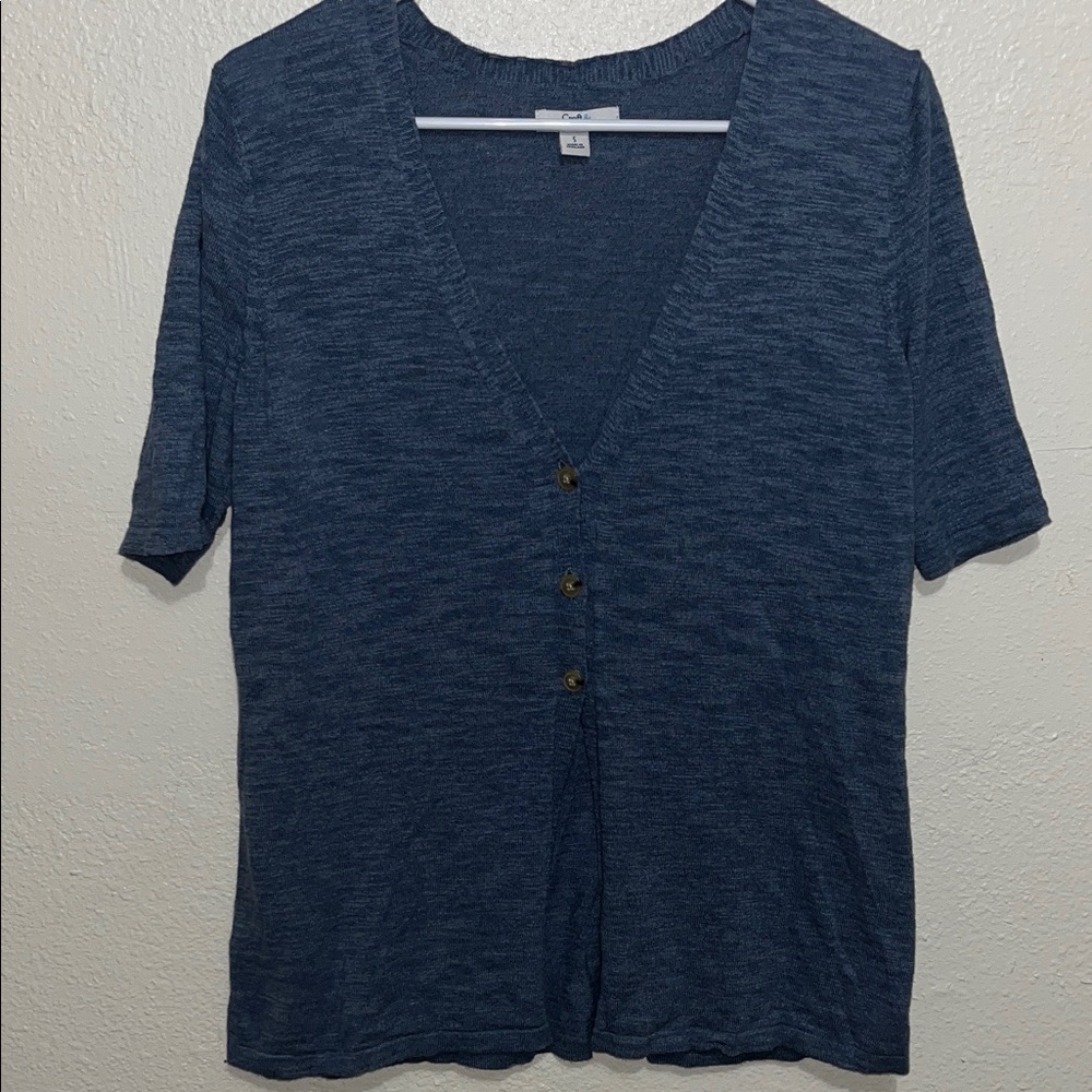 Croft & Barrow Navy Button-Down Shirt